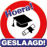 Geslaagd Deurbord Verkeersbord